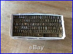 Bookbinding Brass Type Letterpress Embossing Hotfoil FOLIO 18pt CAPS Numbers