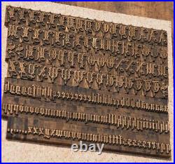 Bookbinding Brass Type set 0.57 embossing gold bookbinder gilding Blackletter