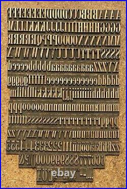 Bookbinding Brass Type set 0.67 embossing gold finishing bookbinder gilding ABC