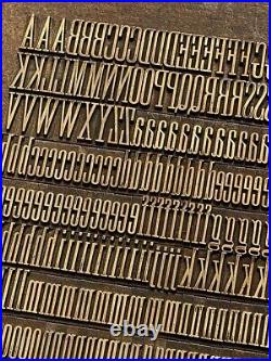 Bookbinding Brass Type set 0.94 embossing gold finishing bookbinder gilding ABC