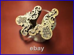 Bookbinding Finishing Tool Gold Leaf Decorative Antique Brass 2 Filigrees