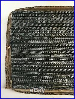Bradley Text 12 pt Letterpress Type Vintage Metal Lead Printing Sorts
