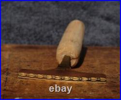 Brass Bookbinder Hand Tool Ornament Pallet Leather gilding stamp embossing rare