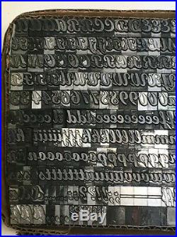 Broad Stroke Cursive 30 pt Letterpress Type Printer Metal Lead Printing Sorts