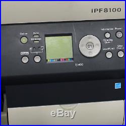 CANON imagePROGRAF iPF8100 44 Large Format Industrial Color B&W Printer Copier