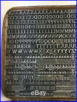 Cheltenham Bold 24 pt Letterpress Type Vintage Metal Lead Sorts Font Fonts