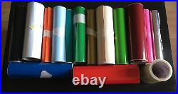 Collection of Sign Vinyl (14 rolls) 30 cm & Application Tape (1 roll) 6