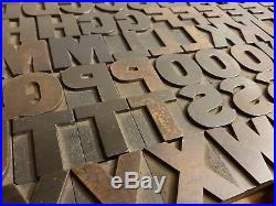 Delittle Wood Type Font 189 8 Line / 34mm Wood Letters