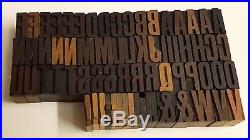 Delittle Wood Type Font 254 6 Line / 25mm Wood Letters