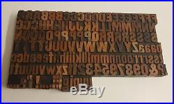 Delittle Wood Type Font 49 6 Line / 25mm Wood Letters