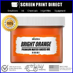 Ecotex Fluorescent Bright Orange Water Based Ready to Use Discharge Ink- Gallon