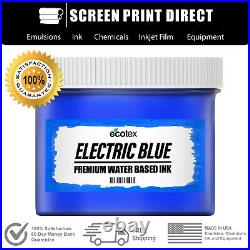 Ecotex Fluorescent Electric Blue Water Based Ready to Use Discharge Ink- Gallon