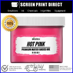 Ecotex Fluorescent Hot Pink Water Based Ready to Use Discharge Ink- 5 Gallon