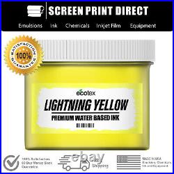 Ecotex Fluorescent Lightning Yellow Water Based Ready to Use Discharge Ink-5GAL
