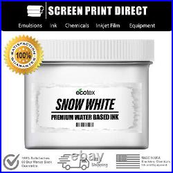 Ecotex Snow White Water Based Ready to Use Ink 5 GALLON