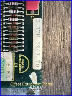 Electrical Board for a Man Roland 900 700 or 300 part # C37U594770