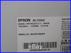 Epson Surecolor F2000 Sc-f2000 Direct-to-garment Dtg T-shirt Printer K241a