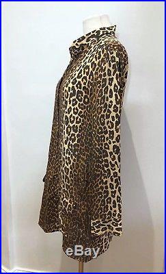 Equipment Aubey Leopard Print Silk Dress M