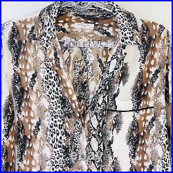 Equipment Femme Size S P 6 8 10 Silk Shirt Blouse Snake Skin Print French Design