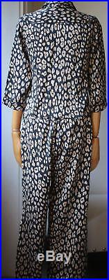 Equipment + Kate Moss Lake Leopard Print Washed Pyjama Set Small