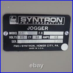 FMC Syntron J-1A Flat Top Paper Jogger