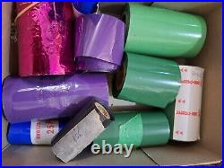 Foil paper for hot stamp machine (various colors and sizes)