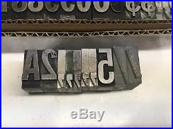 Franklin Gothic 72 pt Letterpress Type Vintage Printer's Lead Metal