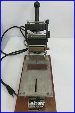 Franklin Hot Foil Stamp Imprinter Machine 115V TESTED