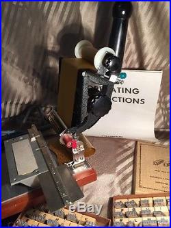 Franklin Imprinting Machine WithMatchbook Att. Hot Stamping Embossing With Extras ++