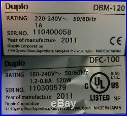 Full Booklet Maker System Duplo DBM-120 Stapling Folding + DFC-100 bookletmaker