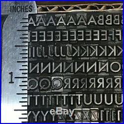 Futura Medium 18 pt Letterpress Type Vintage Metal Lead Sorts Font Fonts