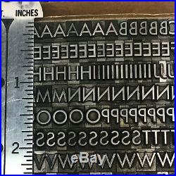 Futura Medium 24 pt Letterpress Type Vintage Metal Lead Sorts Font Fonts