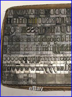 Garamond 48 pt Letterpress Type Vintage Printer's Lead Metal