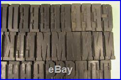Grecian Condensed Letterpress Blocks Wood Type 1-5/8 inch Uppercase Numbers