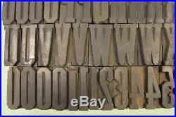 Grecian Condensed Letterpress Blocks Wood Type 1-5/8 inch Uppercase Numbers