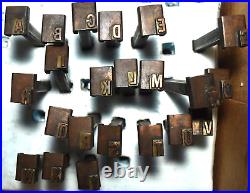 HUGE Lot 145 Letterpress Printing Press Typeset Letter Numbers Characters WOW