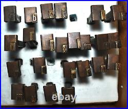 HUGE Lot 145 Letterpress Printing Press Typeset Letter Numbers Characters WOW