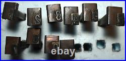 HUGE Lot 145 Letterpress Printing Press Typeset Letter Numbers Characters WOW