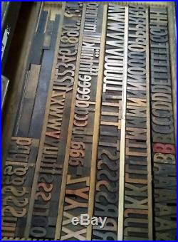 Hamilton Gothic Wood Type 10 line Vandercook LETTERPRESS Printing 160pcs