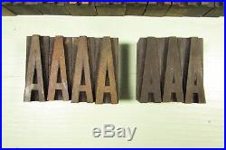Hamilton Page Letterpress Block Gothic Special Wood Type 2 inch Uppercase