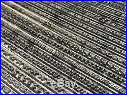 Hellenic Wide Medium 12 pt Letterpress Type Vintage Metal Lead Printing Font