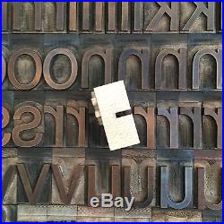 Helvetica Regular Letterpress 10-line Wood Type Lowercase