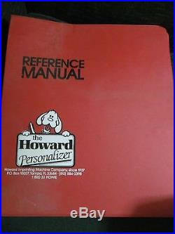 Howard Imprinting Hot Stamping Machines (2), Table, Foil, Type, Tools, Manual ++