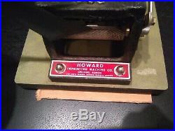 Howard Imprinting Machine Hot Stamping Personalizer Used