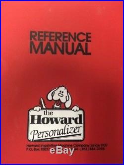 Howard Machine (Model 150 Personalizer & Accessories) Hot Foil Stamping Machine