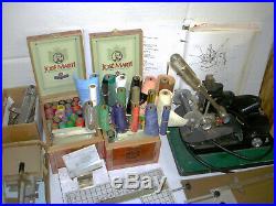 Howard  Model J150 Hot Foil Stamping Machine / 17 Boxes Stamps / 60 Rolls Foil