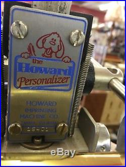 Howard Personalizer & Accessories Hot Foil Stamping Imprinting Machine