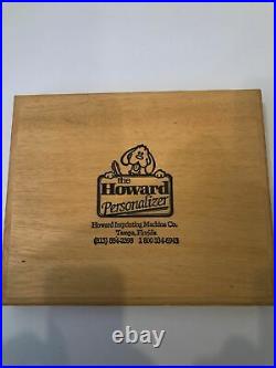 Howard Personalizer Imprinting Letters Block Style Full Set 18pt. Font