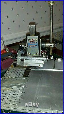 Howard Personalizer Imprinting Machine, SN 18396. WITH a full set of type. + ex
