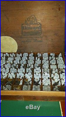 Howard Personalizer Imprinting Machine, SN 18396. WITH a full set of type. + ex